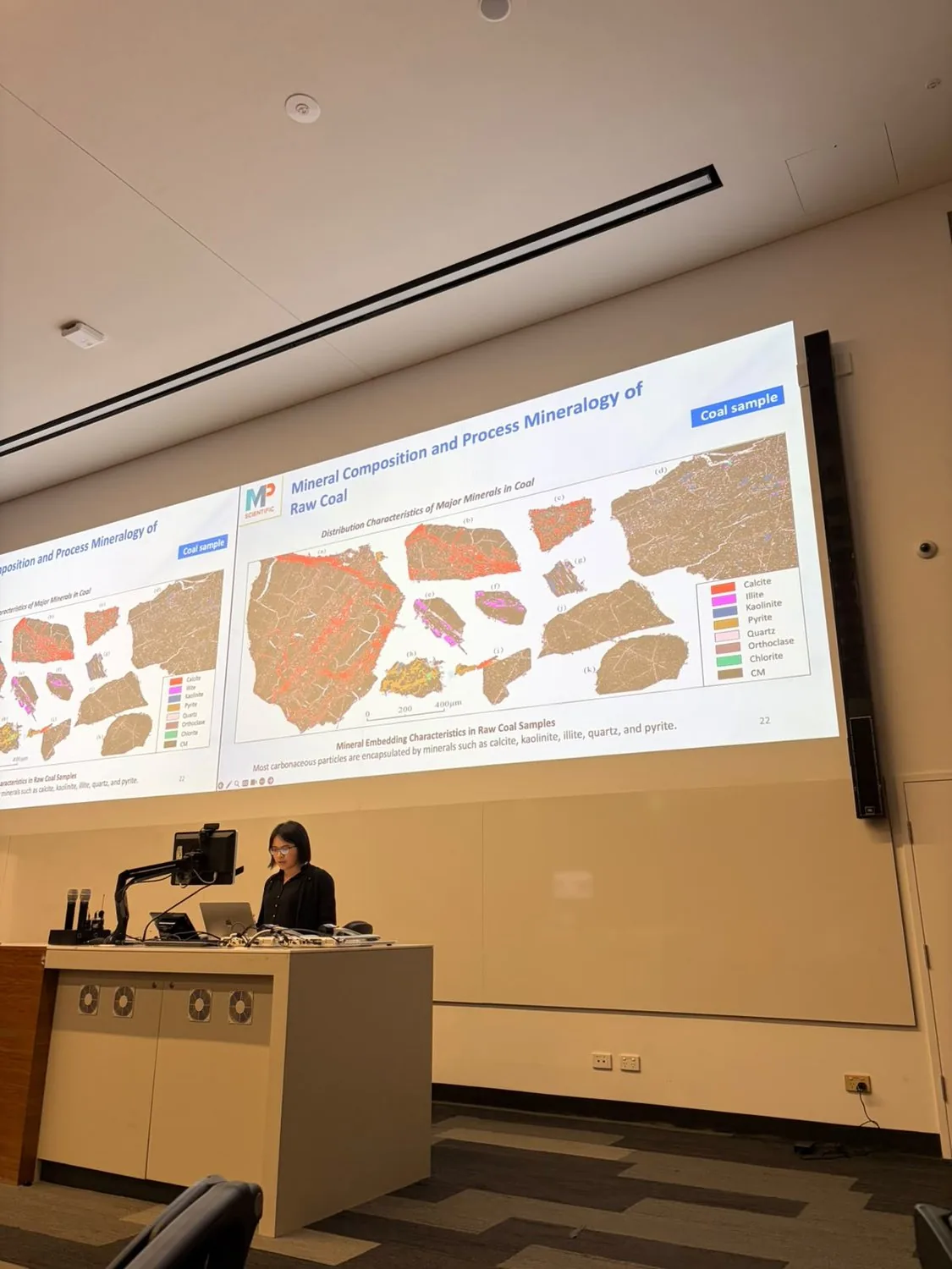 Process mineralogy of raw coal presentation by MP Scientific