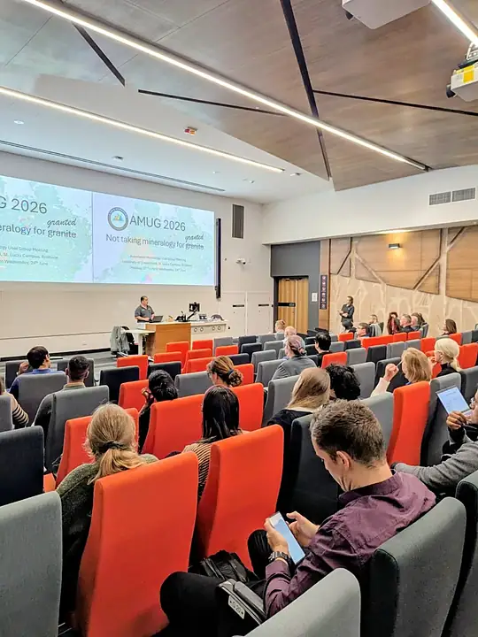 AMUG 2026 in the lecture theatre at the University of Queensland